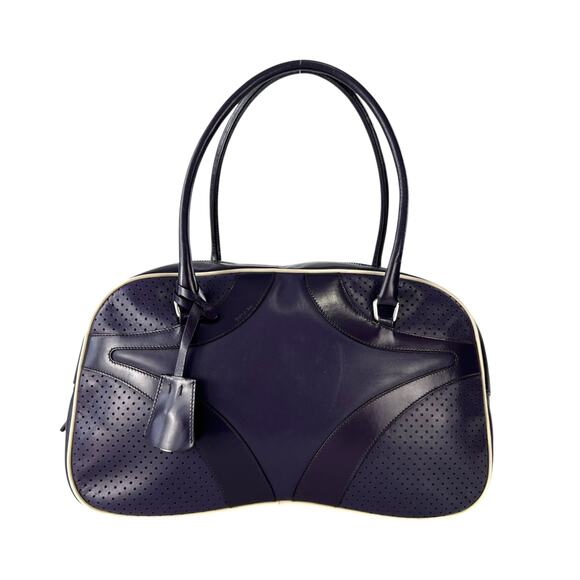 Prada Vitello Drive Leather Bowling Bag - Picture 1 of 8